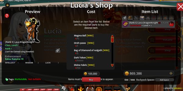 Restock (Rank S) Lava DragonKnight