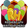 badge 9th Happy Birthday RedHero