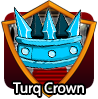 badge Turq Crown Legend