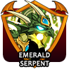 badge Emerald Serpent