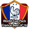badge WC Pack: France Round of 16