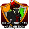 badge RedHero Birthday 10th Hael Mission