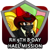 badge RedHero Birthday 9th Hael Mission