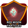 badge Red Moon Particles