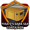 badge Pirate Dark Sea Ship Container