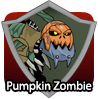 badge Pumpkin Zombie