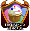 badge 8th Birthday Memorial