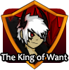 badge The King of Want