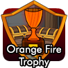 badge Orange Fire Trophy