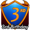 badge 3rd Birthday RedHero
