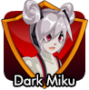 badge Dark Miku Hatsune