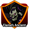 badge Flame Ancient