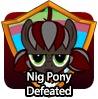 badge Nig Pony Defeated