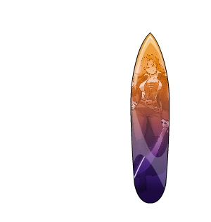 Enchanted Pirate Queen Surfboard