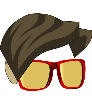 Oversize Gold Boy Glasses