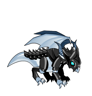 Onyx Armored Baby Dragon