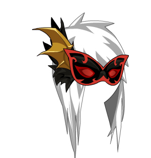 Blind Crimson Feathered Mask