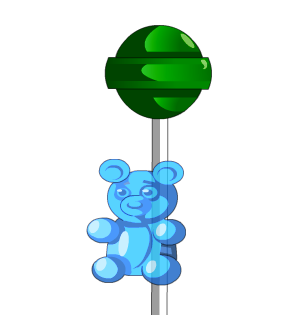 Blue Gummi Were-bear and Lolly 15