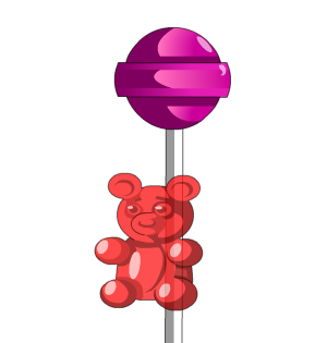 Red Gummi Were-bear and Lolly 15