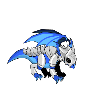 Armored Baby Blue Dragon