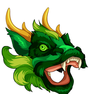 Green Kirin Parade Mask