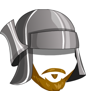 Romantic Bearded Knight Helmet