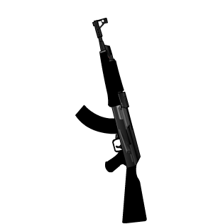 Undersized Vantablack Ak-47