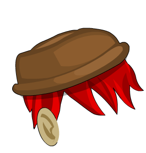 Brown Fedora Helm