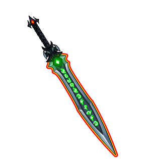 Void GateKeeper's Back Runed Blade