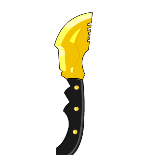 Gold Jungle Knife