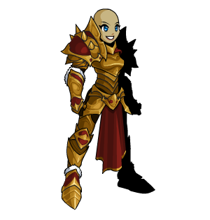 Golden Knight Armor male