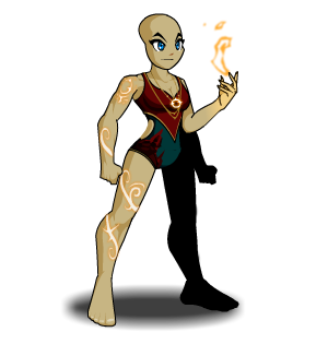 Lavaflame Pyromancer's Flame Swimsuit male