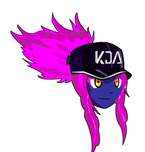 Akali Neon Ponytail Hat