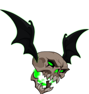 Flying Necrotic Skull Cape