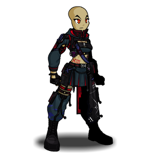 Black Skull Armor male