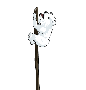 Polar Bear on a Stick
