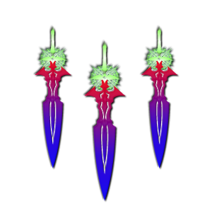 Gradient Three Sword Cape