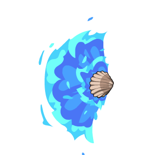 Aquatic Warrior's Shell Fan