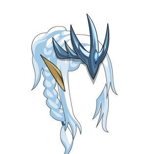 Glacial FrostElf Crown + Locks