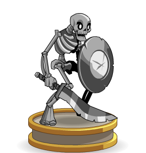 Silver Undead Statue