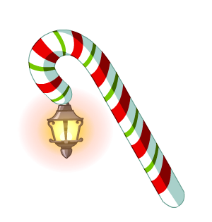 Minty Lantern + Candy Cane