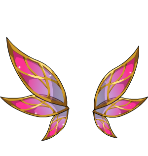 PinkGlitter Fairy Gold Wings