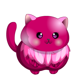 Cutesy Pink Bubble Cat