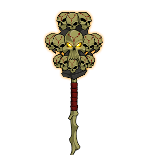 Tribal SkinWalker's Skull Mace