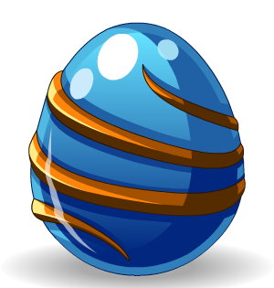 Blue Spiral Egg