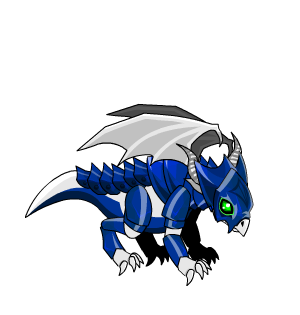 Armored Baby Dragon Sapphire