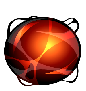 Floating Molten Lava Orb