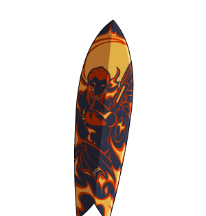 Pyroclastic Surfboard