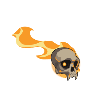 Kabasaran Blazing Skull