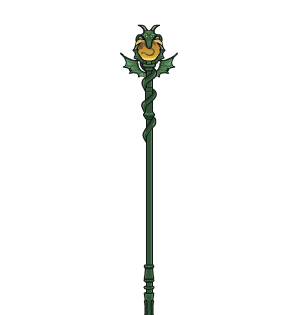 Jade Dragon Mage Staff